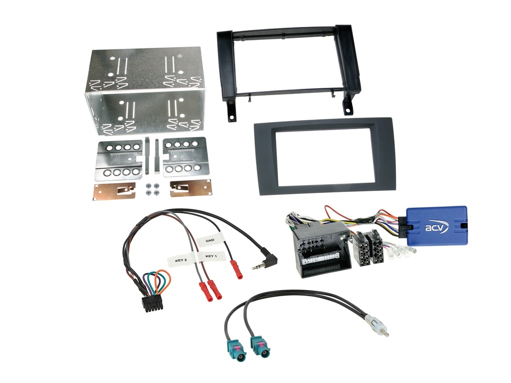 [2-DIN Kit Mercedes SLK(R171) 03/2004-03/2008 SWC/antenna] 621190-24-1