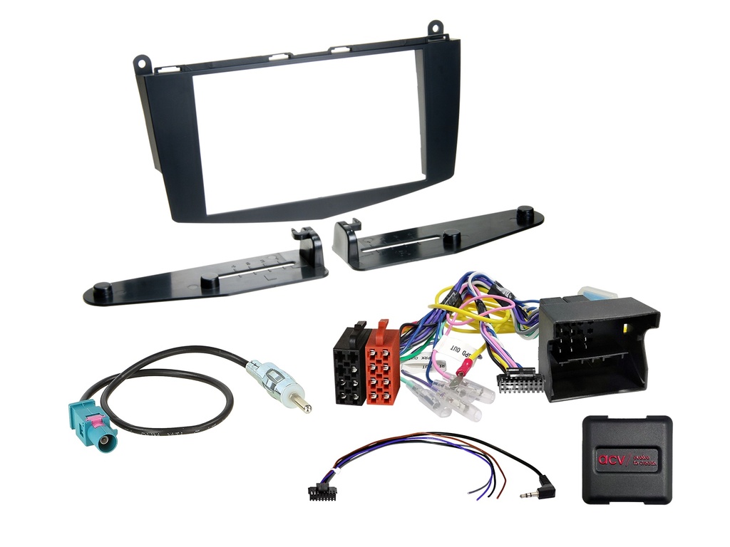 [2-DIN Kit  Mercedes C-Class 2007-2011 SWC/antenna] 621190-32-1