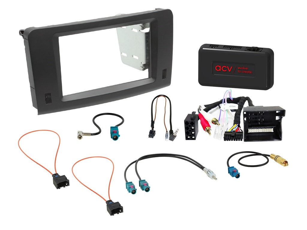 [2-DIN Kit Mercedes M-classe/GL-class SWC/antenna/Amp] 621190-34-1