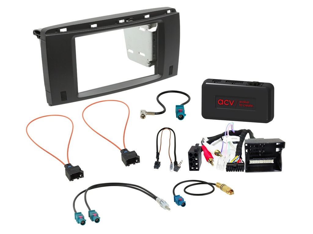 [2-DIN Kit Mercedes R-Klasse 092005-05/2010 SWC/antenna/Amp] 621190-35-1