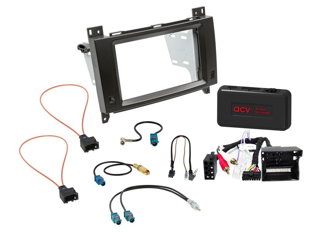 [2-DIN Kit Mercedes A-class/B-class SWC/antenna/Amp] 621190-37-5