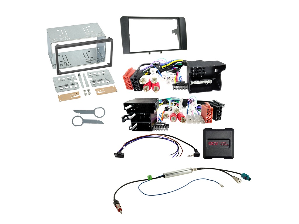 [2-DIN Kit Audi A3(8P) 07/2003-04/2013 SWC/antenna/Amp] 621320-14-1