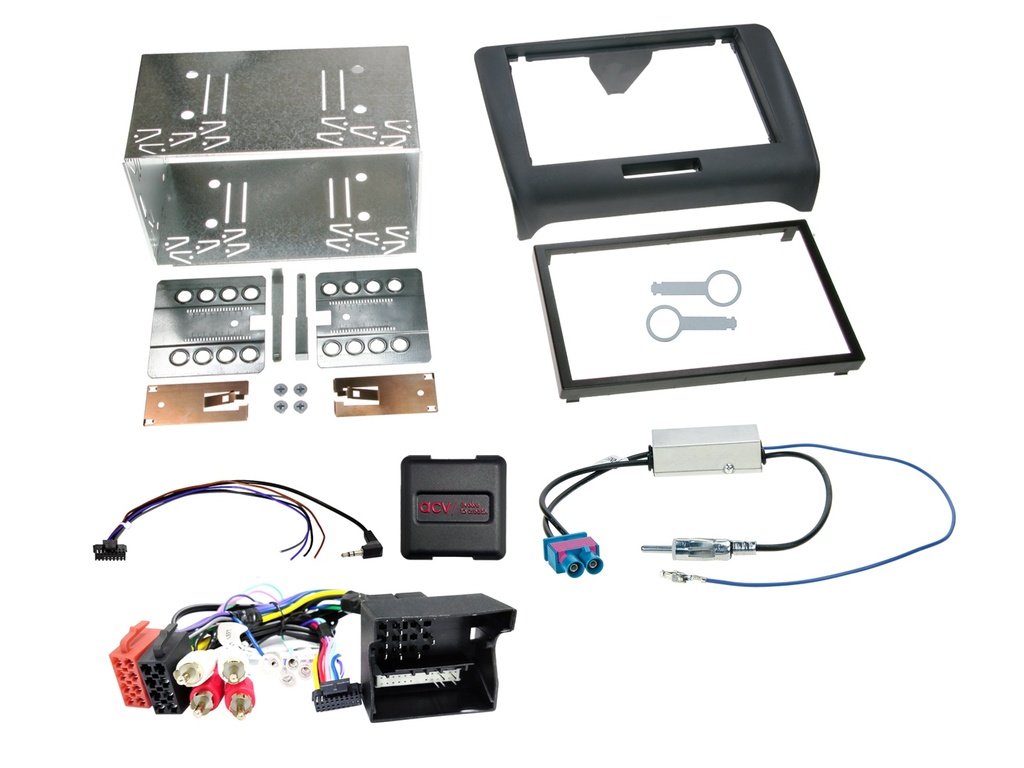 [2-DIN Kit Audi TT(8J) 09/2006-04/2014 SWC/antenna/Amp] 621320-19-1