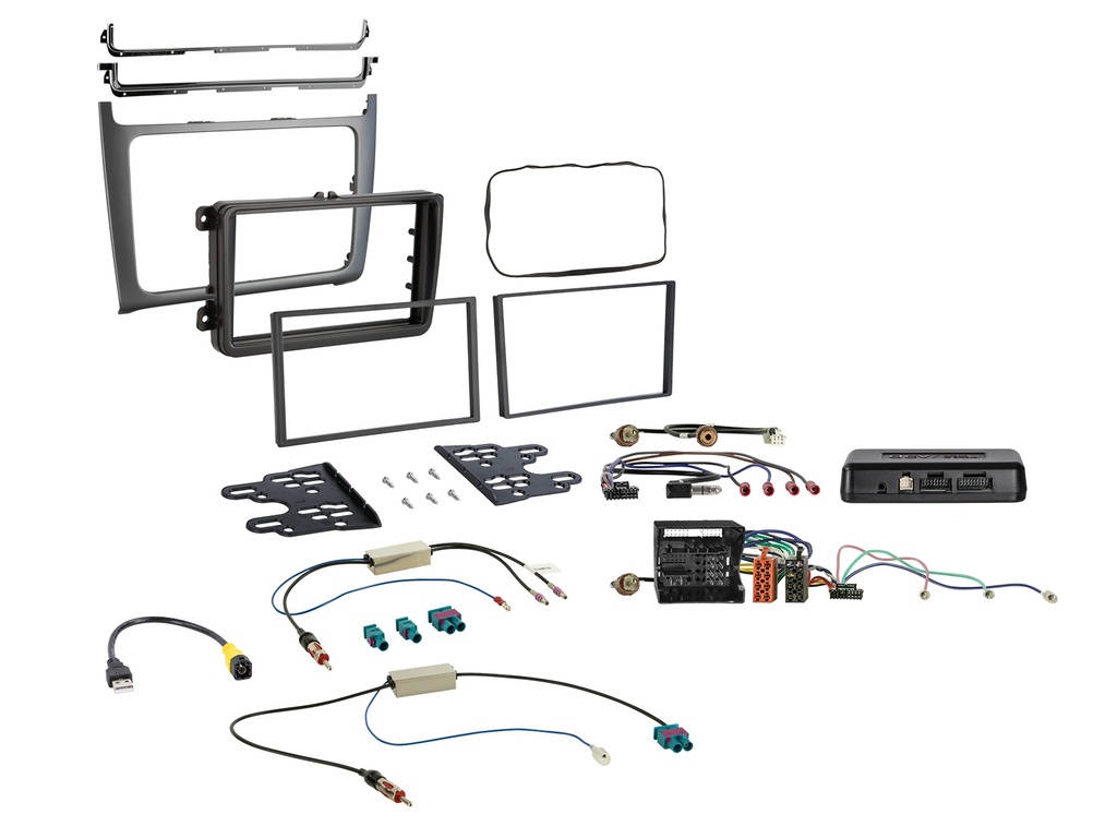 [2-DIN Kit VW Polo 2014-2017 silver i-dapter/antenna] 621320-41-3