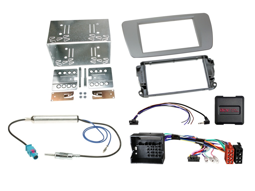 [2-DIN Kit Seat Ibiza 2008-2015 dublin grey SWC/antenna] 621328-06-4