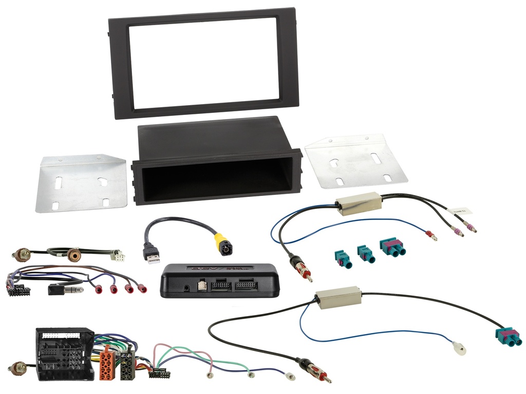 [2-DIN Kit with pocket Seat Ibiza/Leon i-dapter/antenna] 621328-07-1